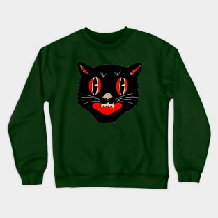 Vintage Halloween Cat 02 Crewneck Sweatshirt